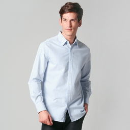 jamesearl 占姆士 男士新品牛津紡時尚韓版純棉條紋長袖襯衫 襯衣 m81xf0004
