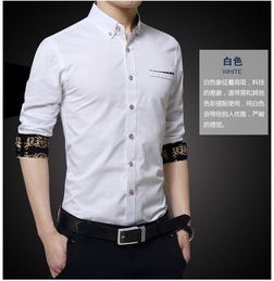 湯河之家 襯衫男土中年薄款修身韓版稱衫秋季長袖襯衣衫衣深色忖衣靚仔男衫